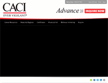 Tablet Screenshot of caci.corporatelearning.com